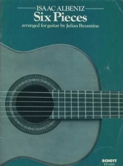 Cover of Isaac Albéniz, 6 Pieces, arranged by Julian Byzantine